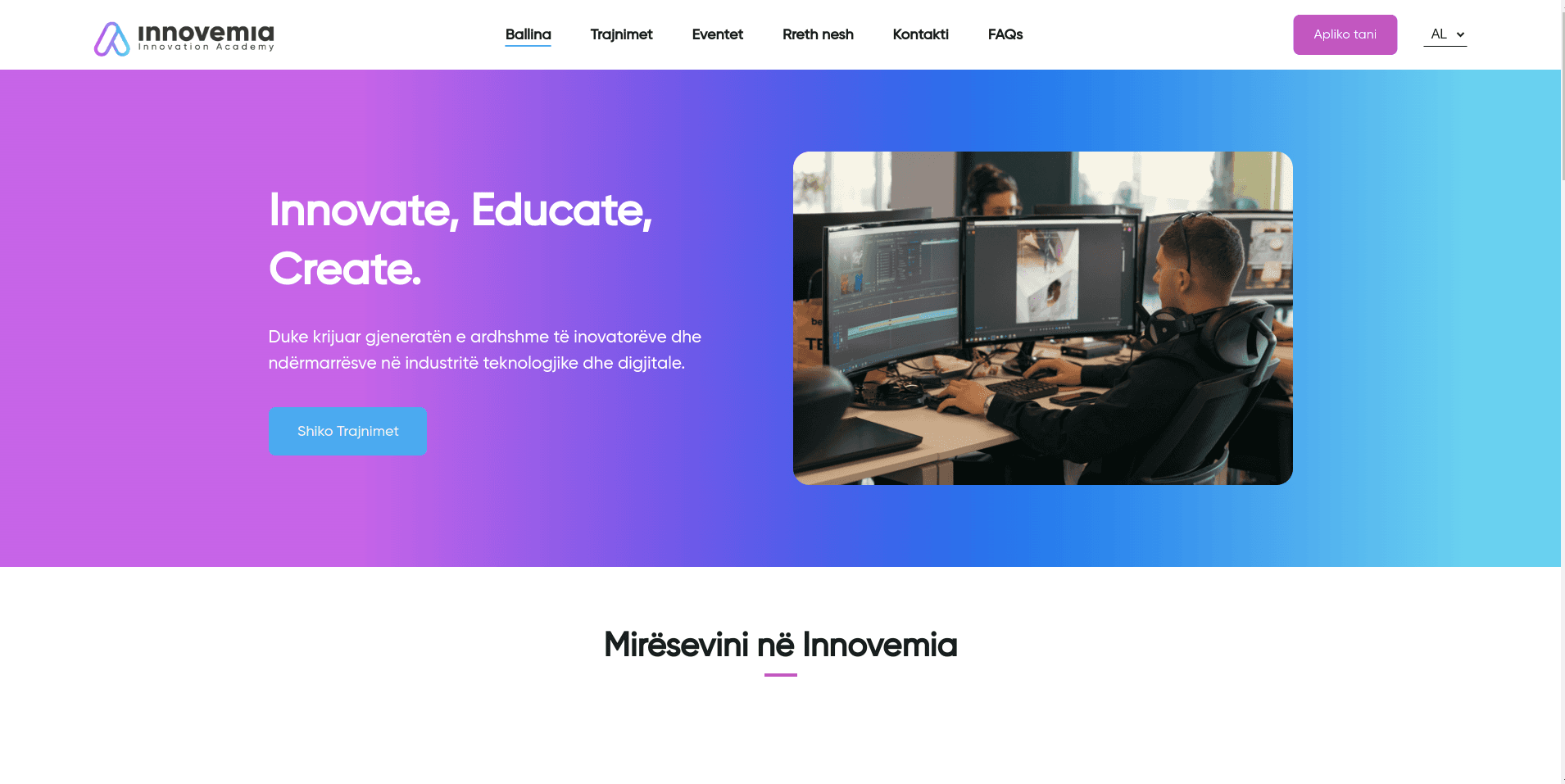 Innovemia Academy: Education platform